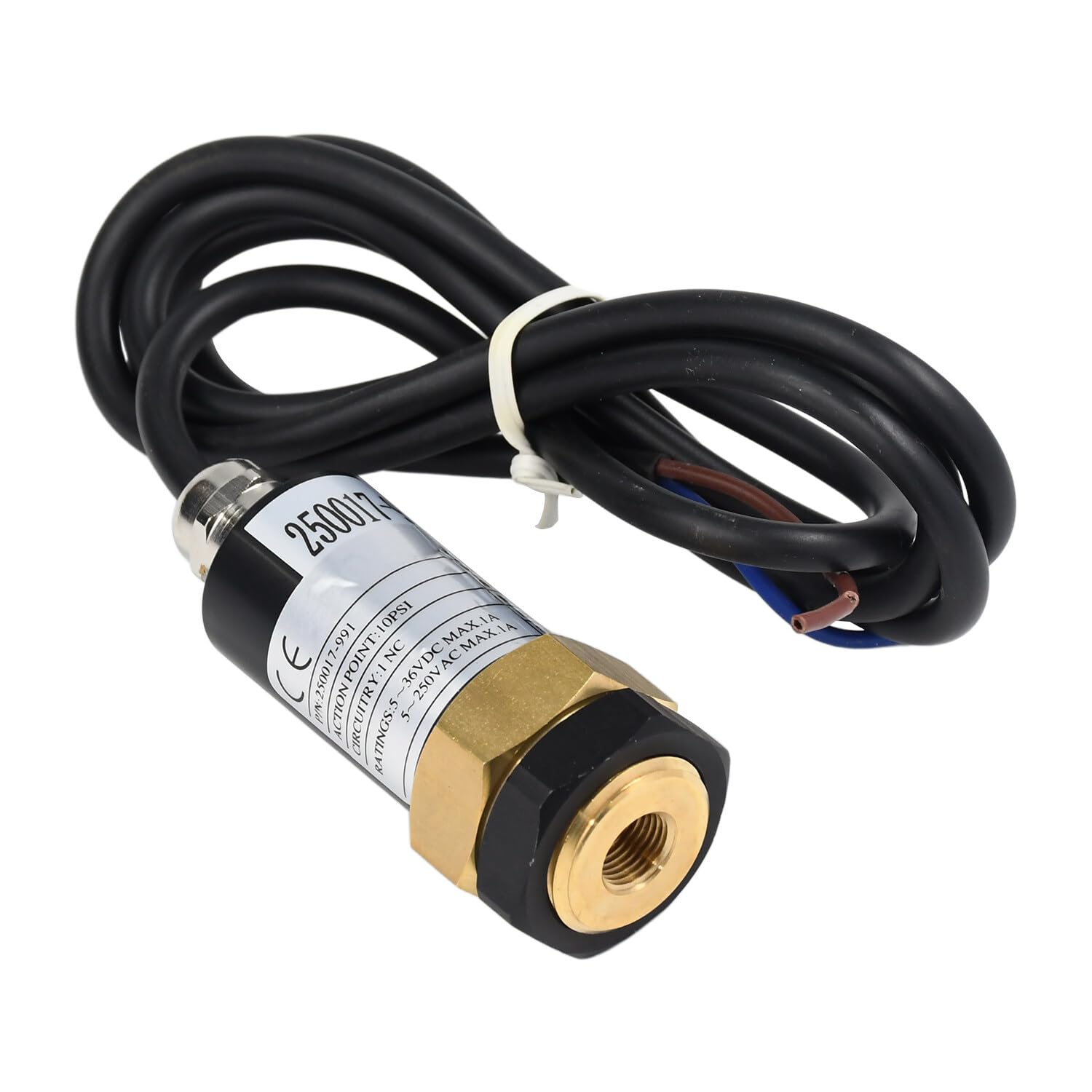 Sullair Air Compressor High Pressure Switch 250017-991 | 135 PSI NC Normally Closed | Replacement Part for Industrial & Commercial Air Compressors | Workshop, Garage & Factory Use