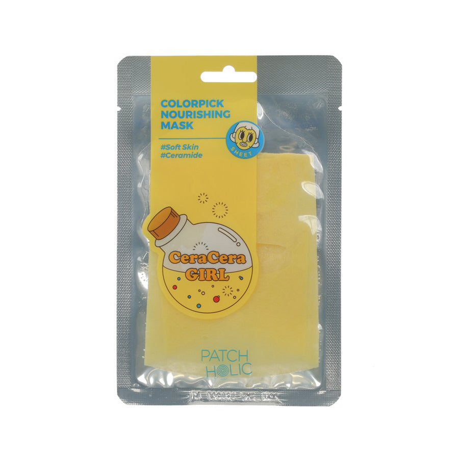 PATCH HOLIC Colorpick Nourishing Facial Mask Sheet (1pc, 20mL) - Hydrating & Brightening for Glowing Skin | Perfect for Daily Skincare Routine & Spa Night