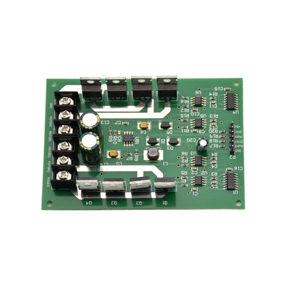 High Current H-Bridge Motor Driver Circuit - Trolley Cart Motor Brake with Hi-Fi Chip for DIY Robotics, Electric Vehicles, and Industrial Automation