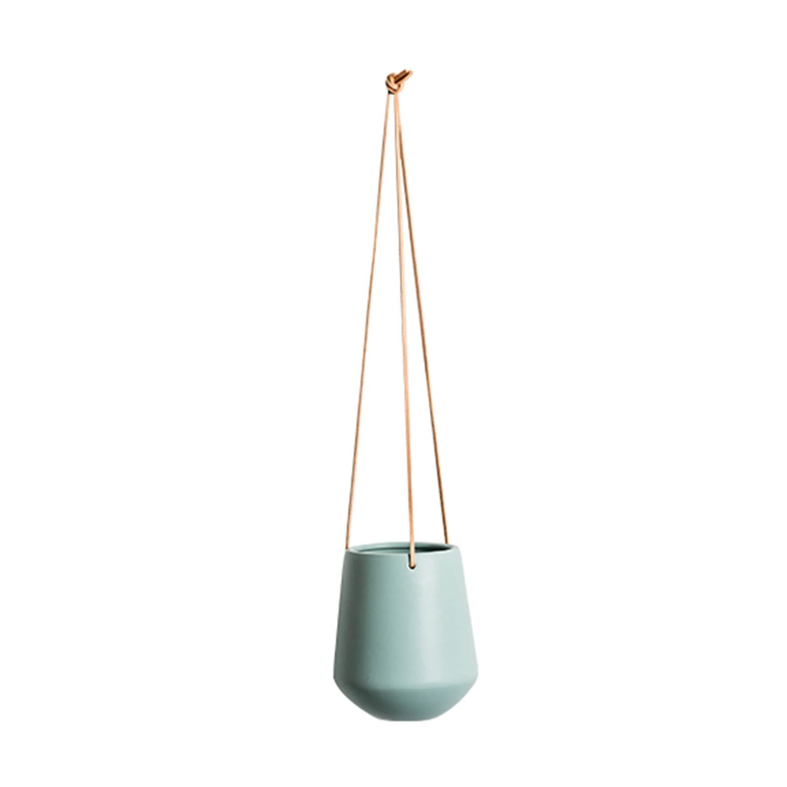 Ceramic Hanging Planters with Rope - Indoor Wall & Ceiling Flower Pots, Decorative Planter Basket for Home, Office, Balcony, and Garden Decor (Color: A)