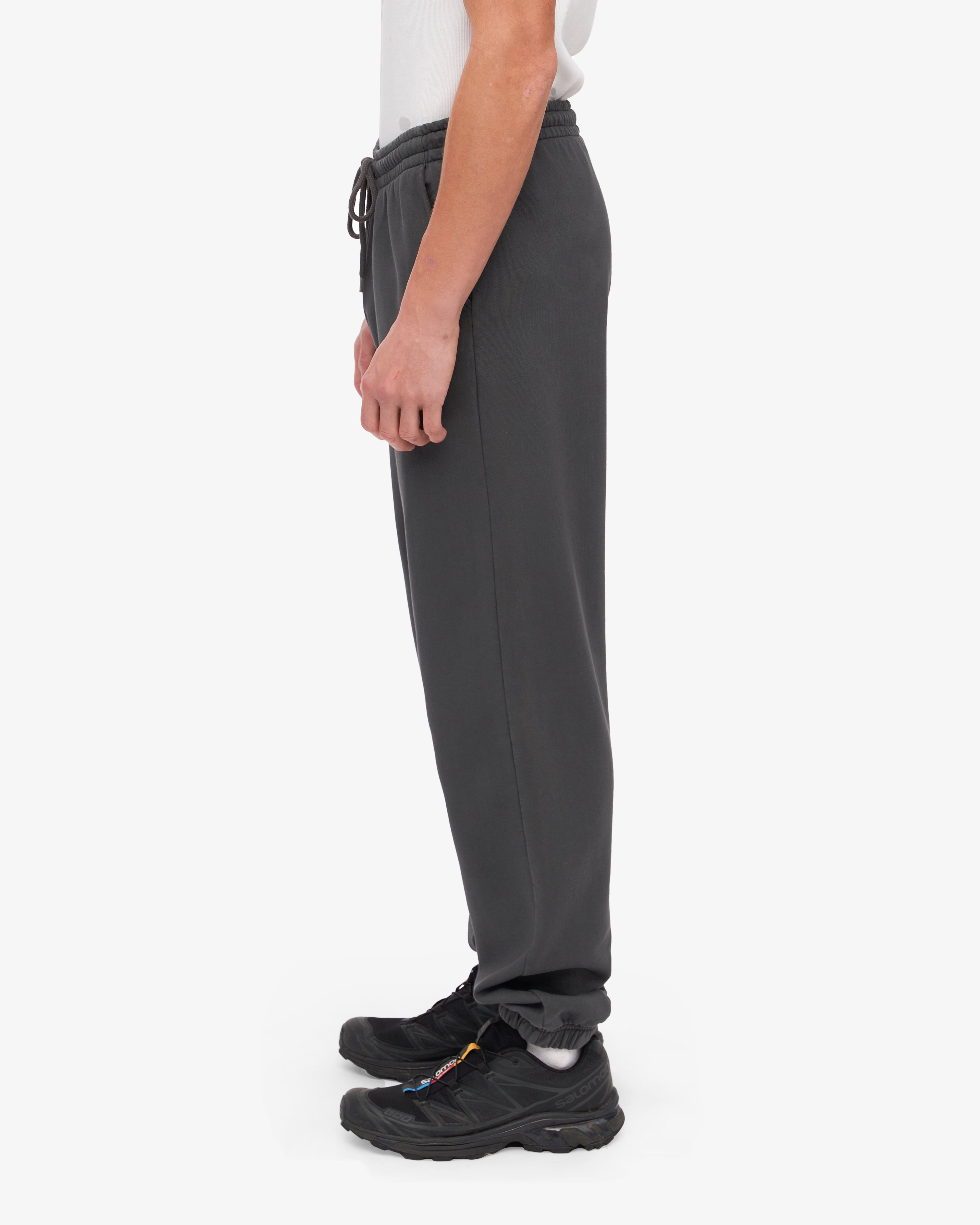Organic Cotton Sweatpants for Women & Men - Soft Lava Grey Joggers for Lounge & Workout - Eco-Friendly Comfort Pants for Yoga, Running & Casual Wear