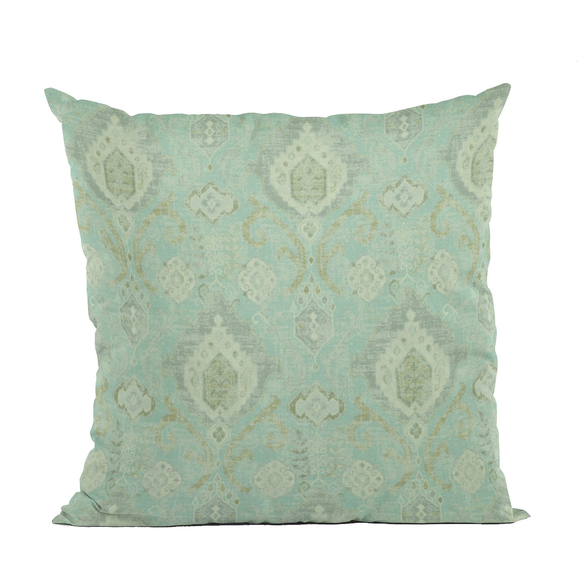 Plutus Spa Romero Woven Luxury Throw Pillow 20x26 Inches - Double Sided Decorative Cushion Cover - Soft Blue Home Decor for Sofa, Bed, Living Room & Nursery