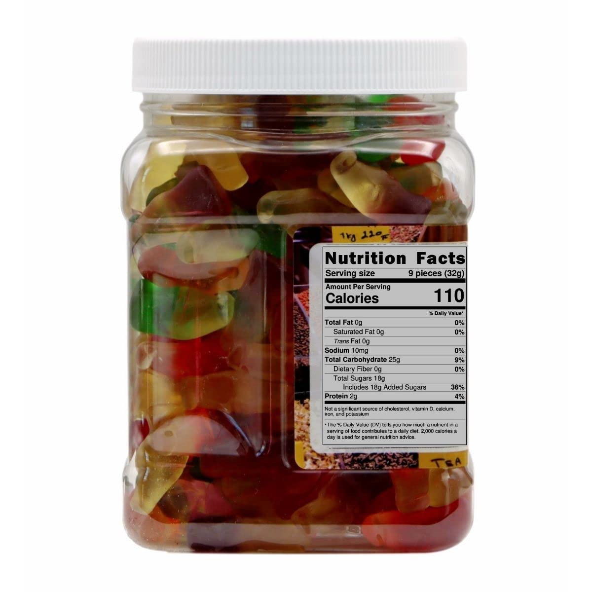 Delicious Gummi Mini Soda Bottles Candy - 1.5 Lb Bulk Tub | Sweet & Chewy Gummy Treats for Parties, Movie Nights & Snacking