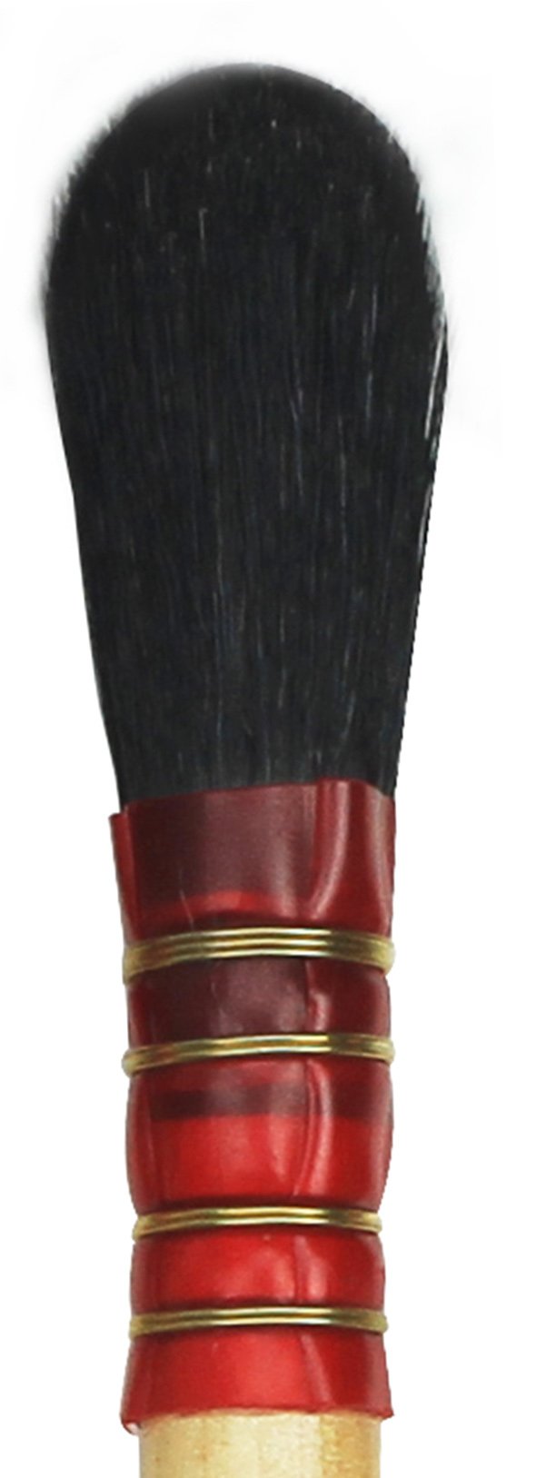 Da Vinci Gilding Series 450 Gilder Duster Brush - Round Oval Black Goat Hair with Wood Handle, Size 8 (450-8) - Perfect for Gilding, Calligraphy & Fine Art Projects