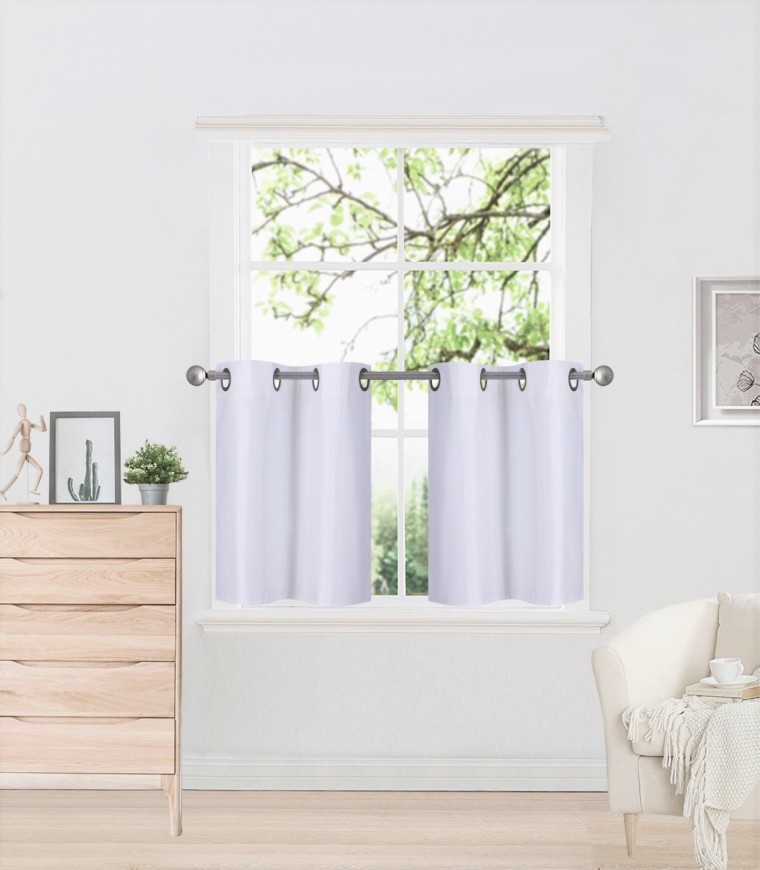 2-Piece Blackout Window Curtains with Grommet Top - 30