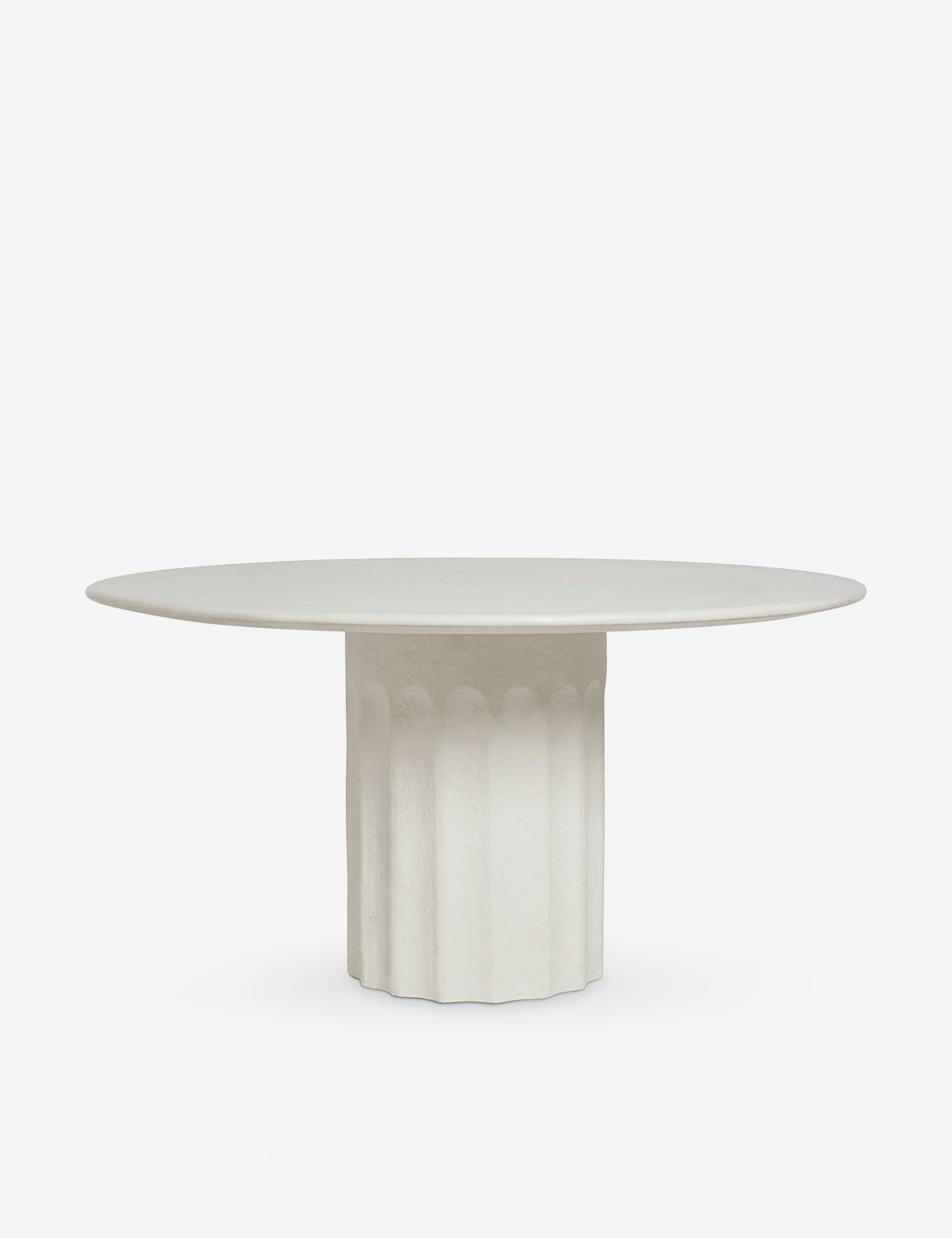 Sarah Sherman Samuel Doric Round Dining Table - Modern Wooden Dining Table for Kitchen & Dining Room - Perfect for Small Spaces, Breakfast Nook & Family Gatherings