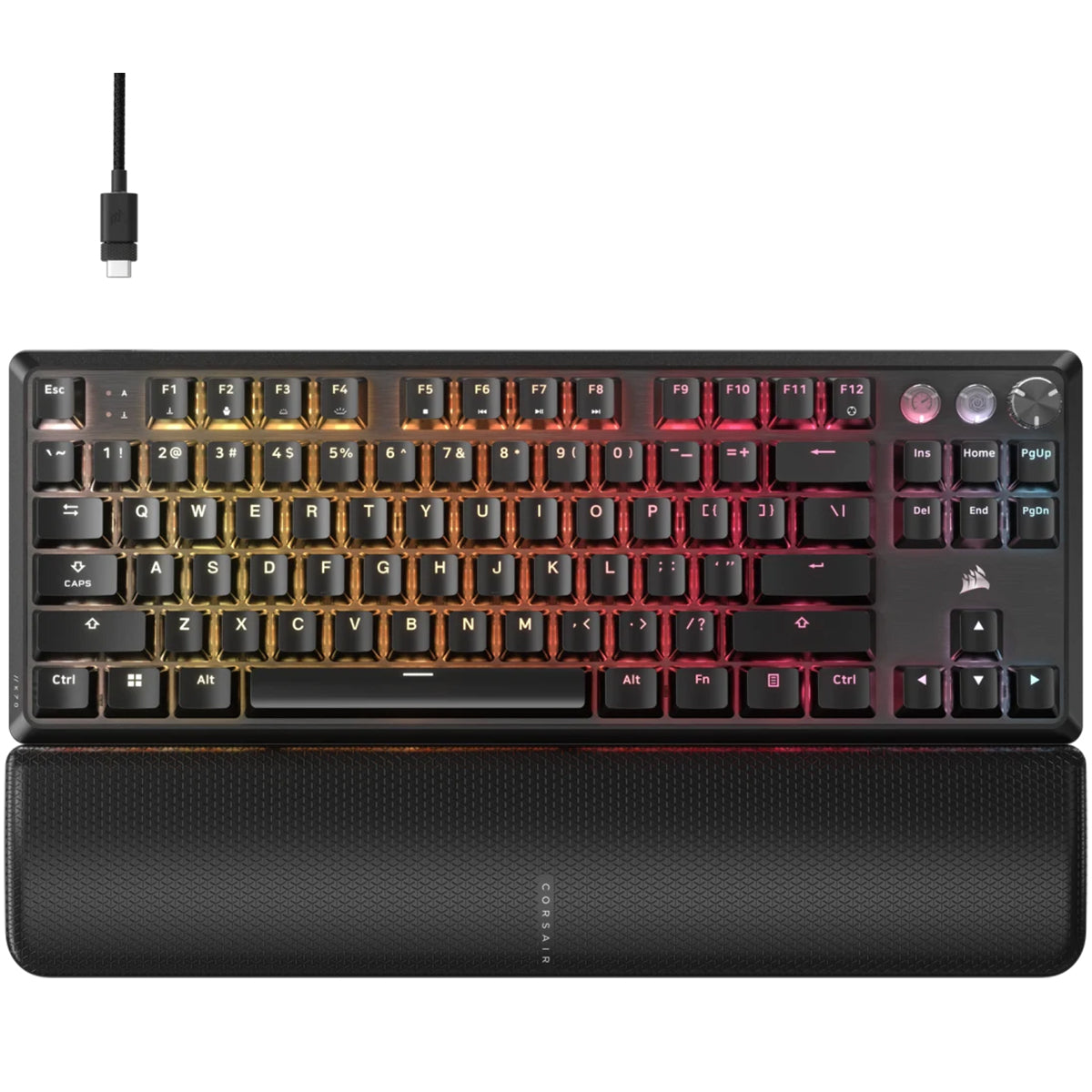 Corsair K70 Pro TKL Hall Effect Gaming Keyboard - Magnetic Switch, Black - Perfect for Competitive Gaming & Professional Typing