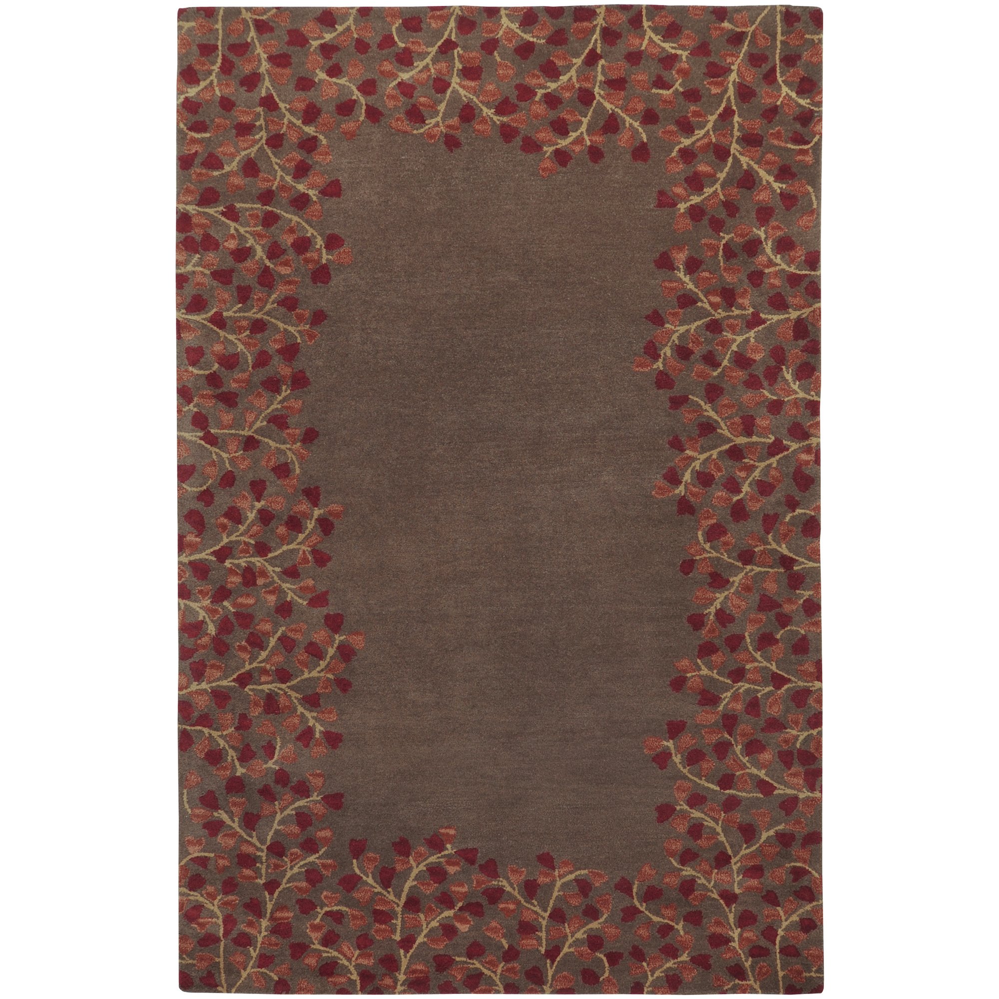 Premium Surya ATH-5003 Athena Chocolate Brown 6x9 Feet Area Rug - Soft & Durable for Living Room, Bedroom, or Office Decor
