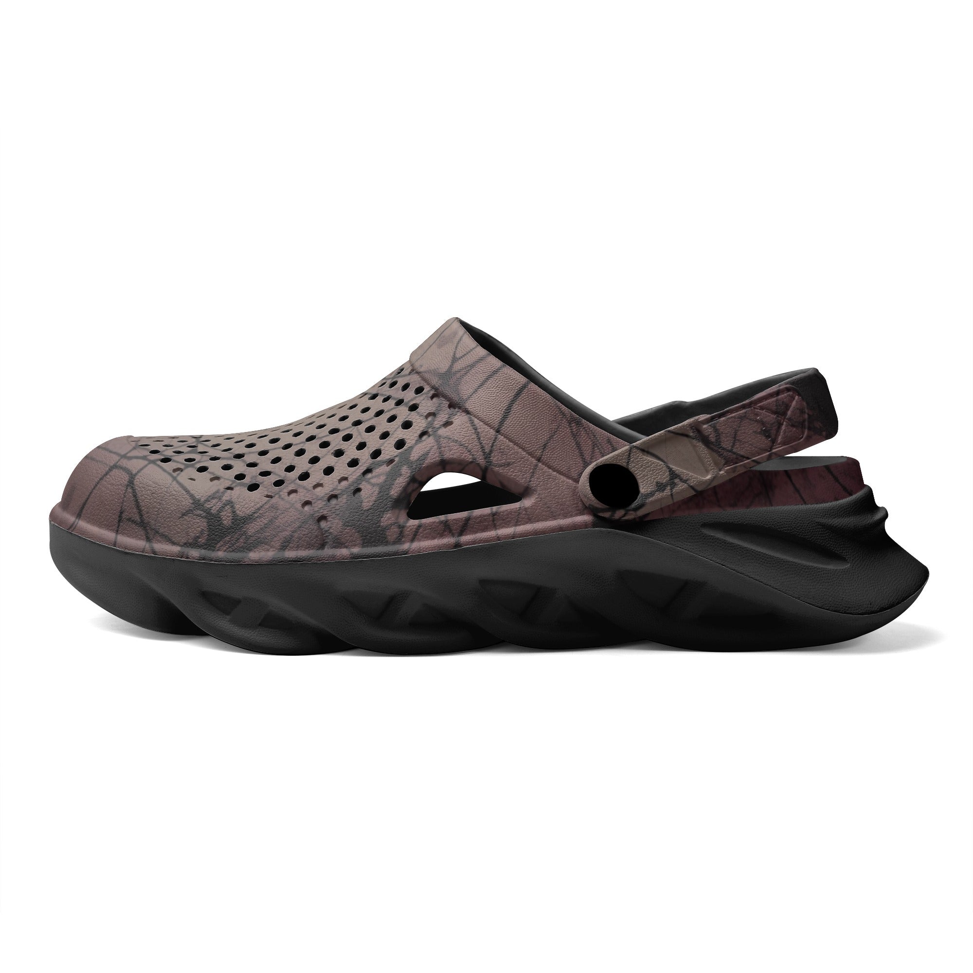 Gothic Pink Hollow Out Clogs for Women - Stylish Open Toe Platform Sandals with Cute Bow Design - Perfect for Summer, Beach, and Boho Fashion Outfits