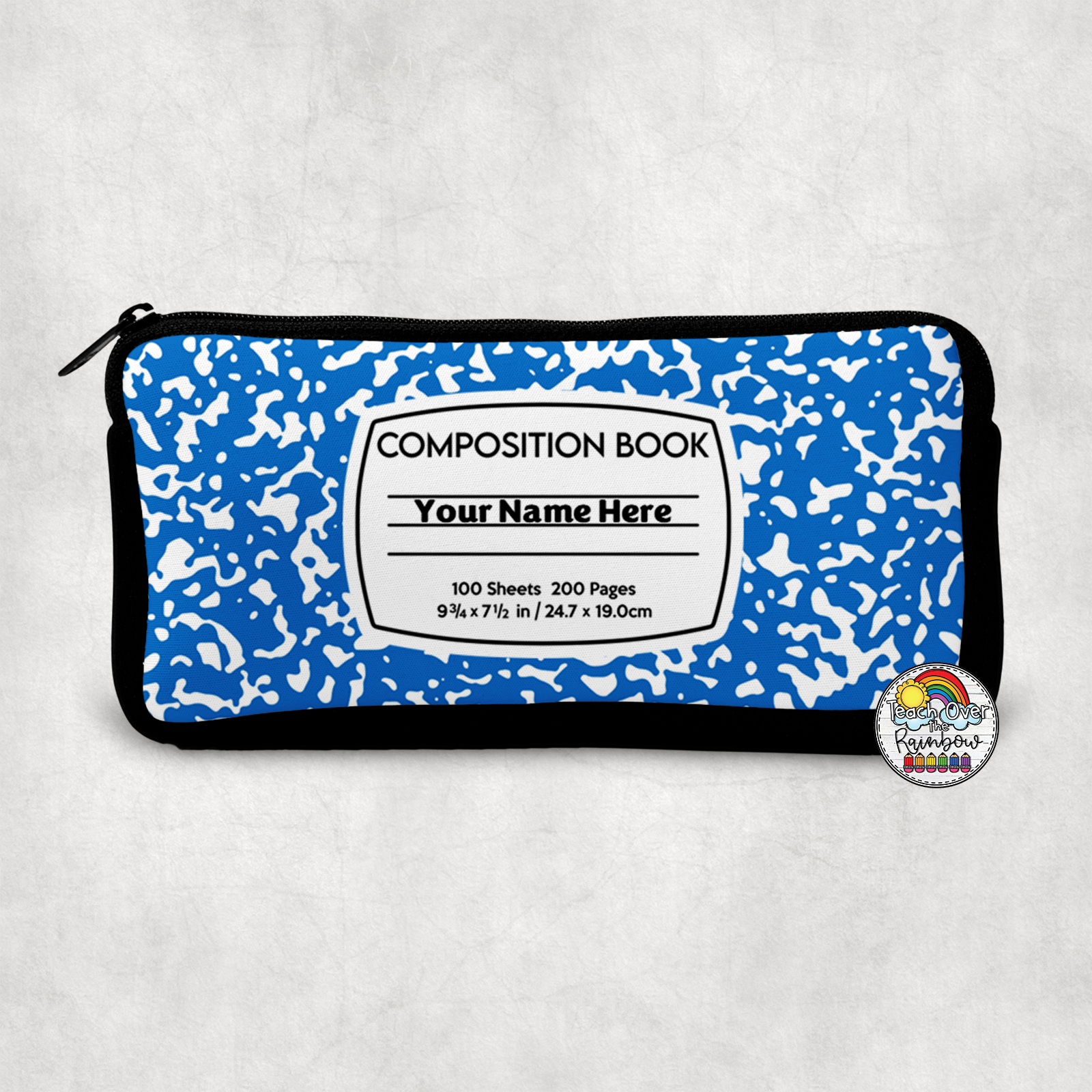 Premium Composition Small Pencil Case - Durable School & Office Supplies Organizer for Students, Artists & Professionals - Perfect for Backpacks, Desks & Travel