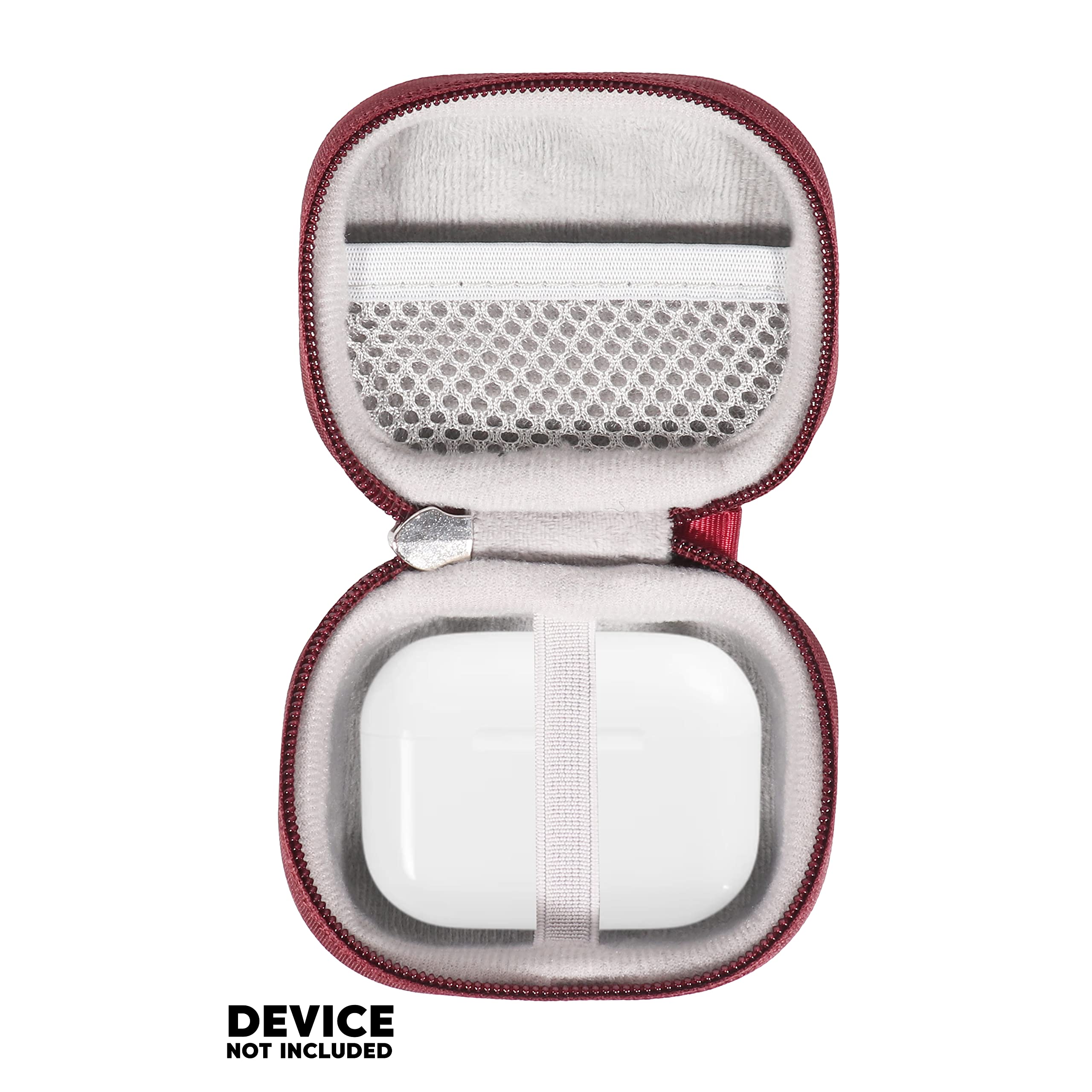 Premium AirPods Pro 2nd Gen Case - Shockproof & Scratch-Resistant Cover for Wireless Earbuds (Dark Red) | Perfect for Gym, Travel & Everyday Protection