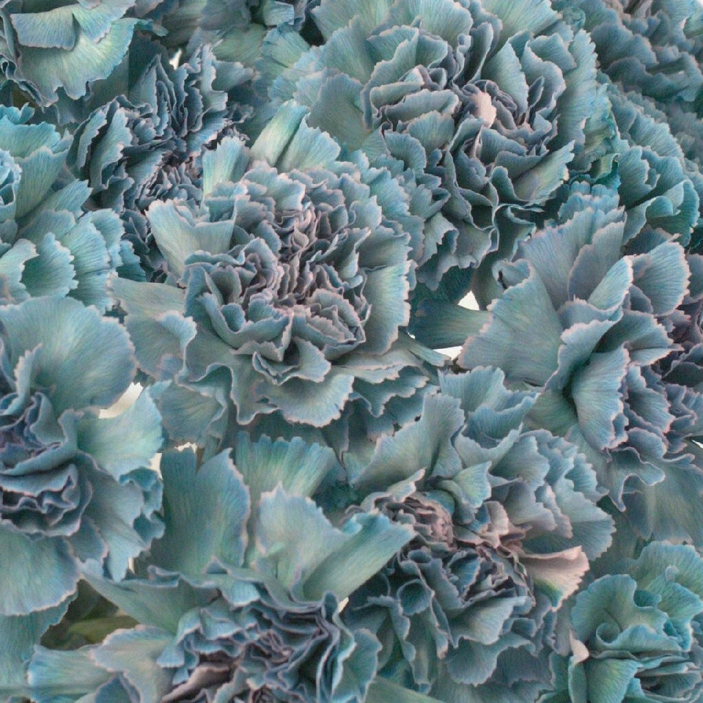 Pastel Blue Carnation Flowers - Artificial Silk Floral Arrangement for Home Decor, Wedding Centerpieces, and DIY Crafts