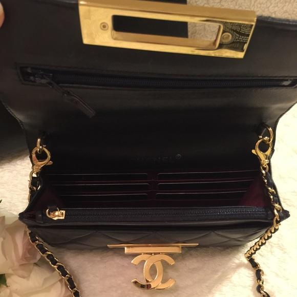 Chanel Wallet On Chain WOC Black Golden Class Calfskin Crossbody Bag - Perfect for Evening Events & Daily Luxury Accessories