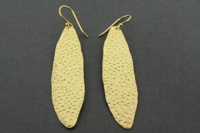 Elegant Gold Plated Olive Leaf Earrings for Women - Perfect for Weddings, Parties & Everyday Wear