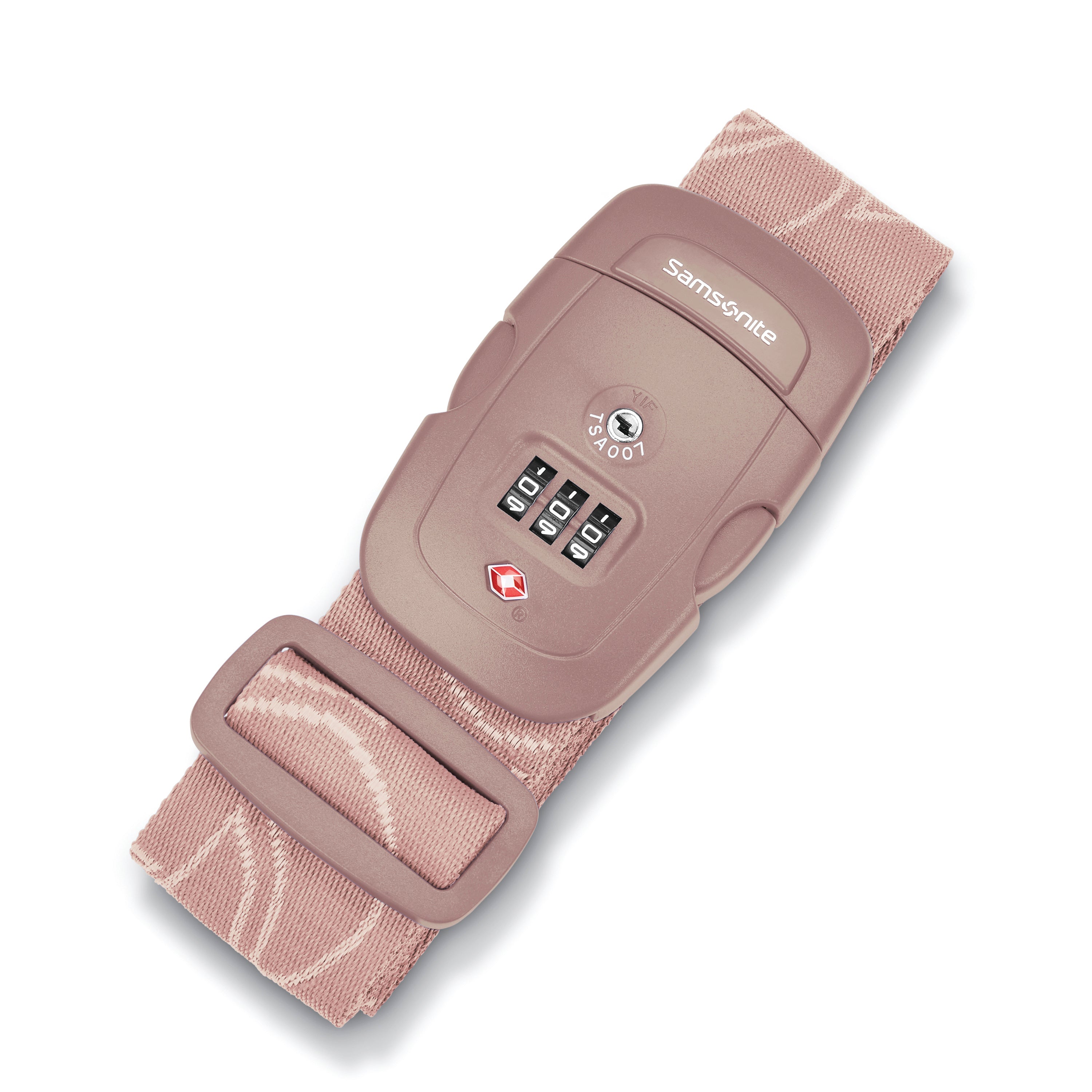 Samsonite 3-Dial TSA Approved Luggage Strap - Secure Travel Lock for Suitcases & Bags - Perfect for Airports, Business Trips & Vacations