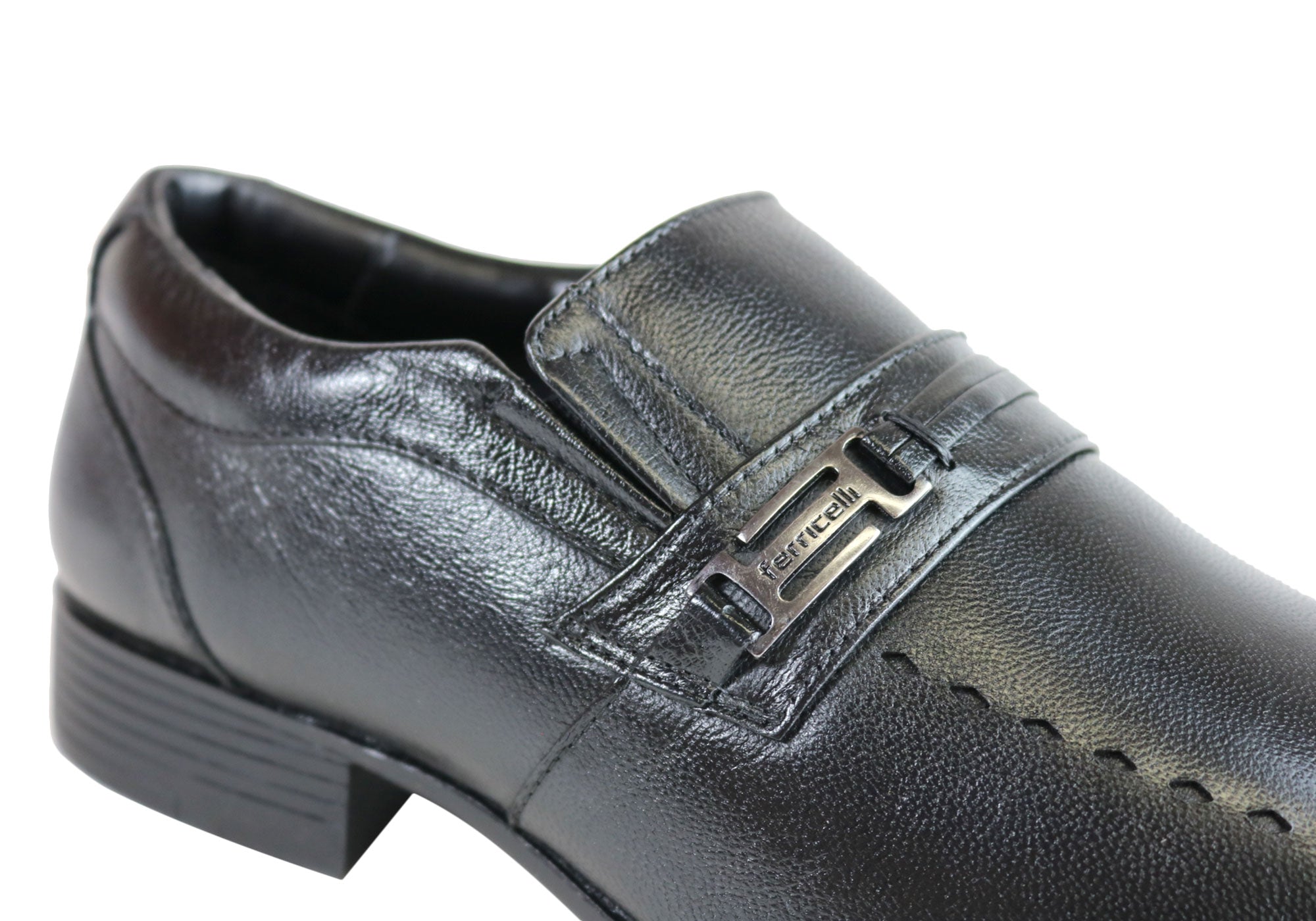 Ferricelli Sampson Men's Wave Memory Comfort Technology Leather Dress Shoes - Stylish & Comfortable for Business, Weddings & Formal Events