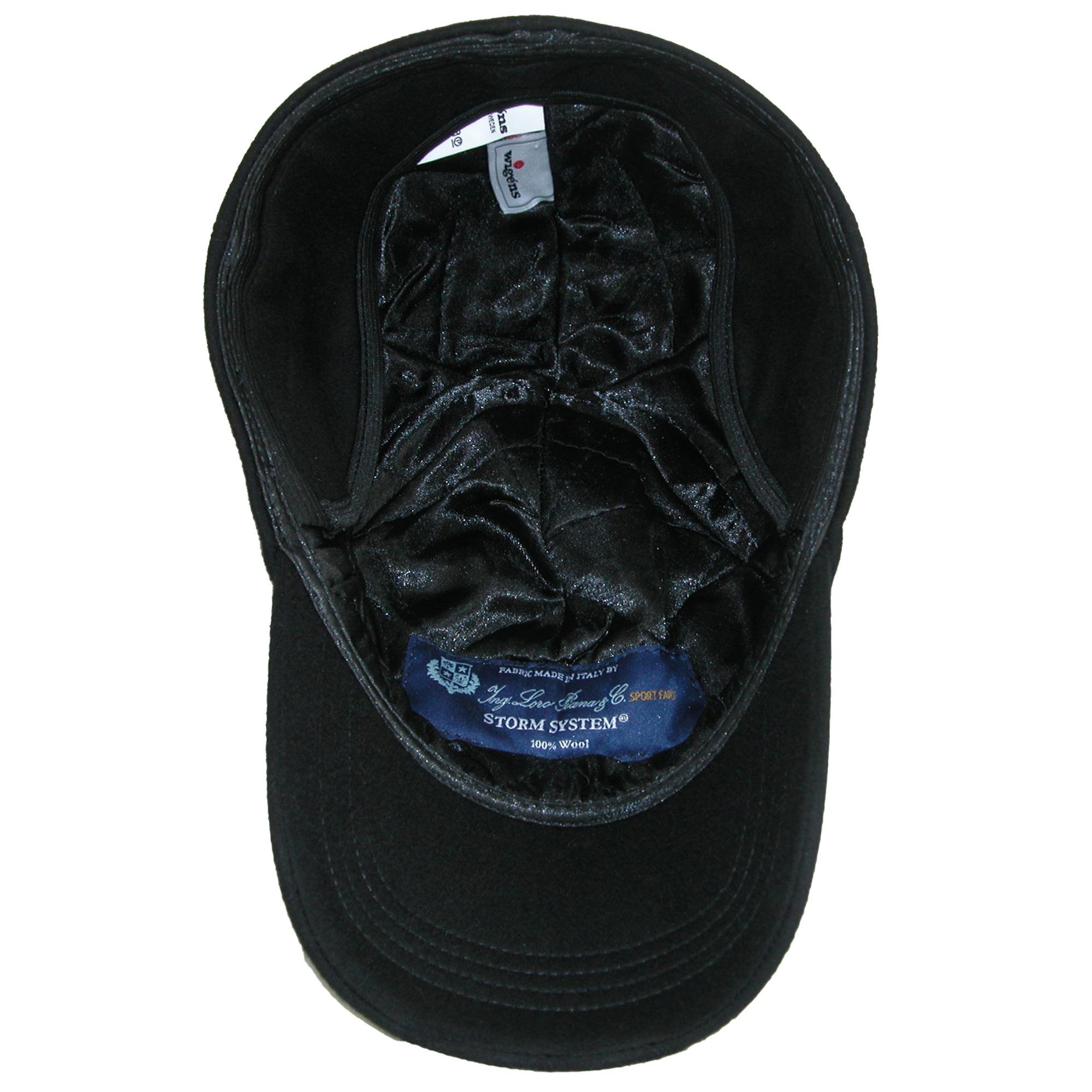 Wigens Men's Classic Baseball Cap with Loro Piana Storm System & Ear Flaps - Waterproof Winter Hat for Outdoor Sports & Casual Wear