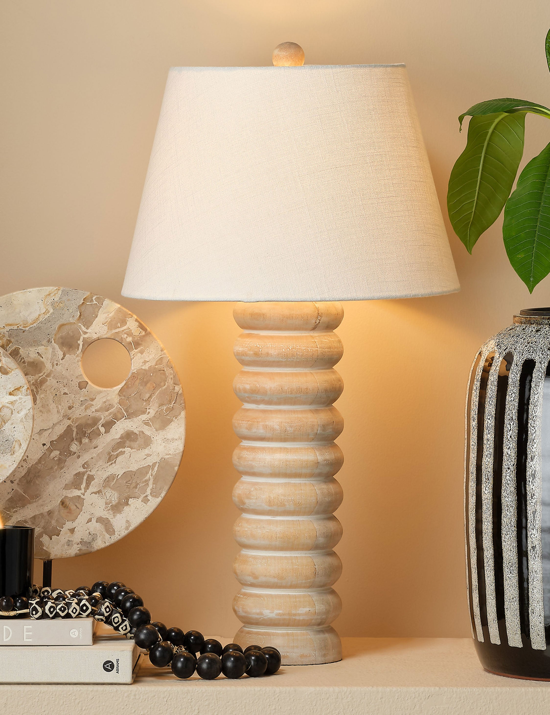 Delacourt Modern Table Lamp - Stylish Bedside & Living Room Lighting for Home Decor - Perfect for Reading, Relaxing & Nightstand Use
