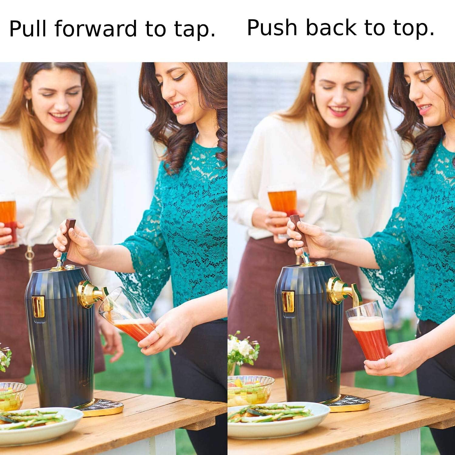 Premium Cocktail & Draft Beer Dispenser - Convert Cans, Bottles into Tap Draft Beer & Cocktails with Ultra Fine Foam | Perfect for Home Bars, Parties & Outdoor Events