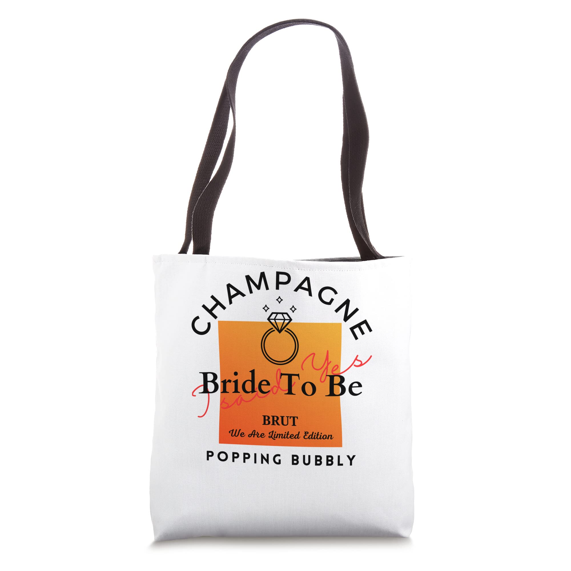 Elegant Bride to Be Champagne Tote Bag - Perfect for Bachelorette Parties & Bridal Showers - Great for Wedding Celebrations & Girls' Night Out