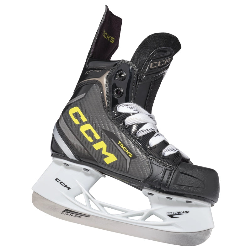 CCM Tacks XF Pro Youth Ice Hockey Skates - Lightweight Performance Skates for Kids & Teens - Perfect for Hockey Games, Practice & Training
