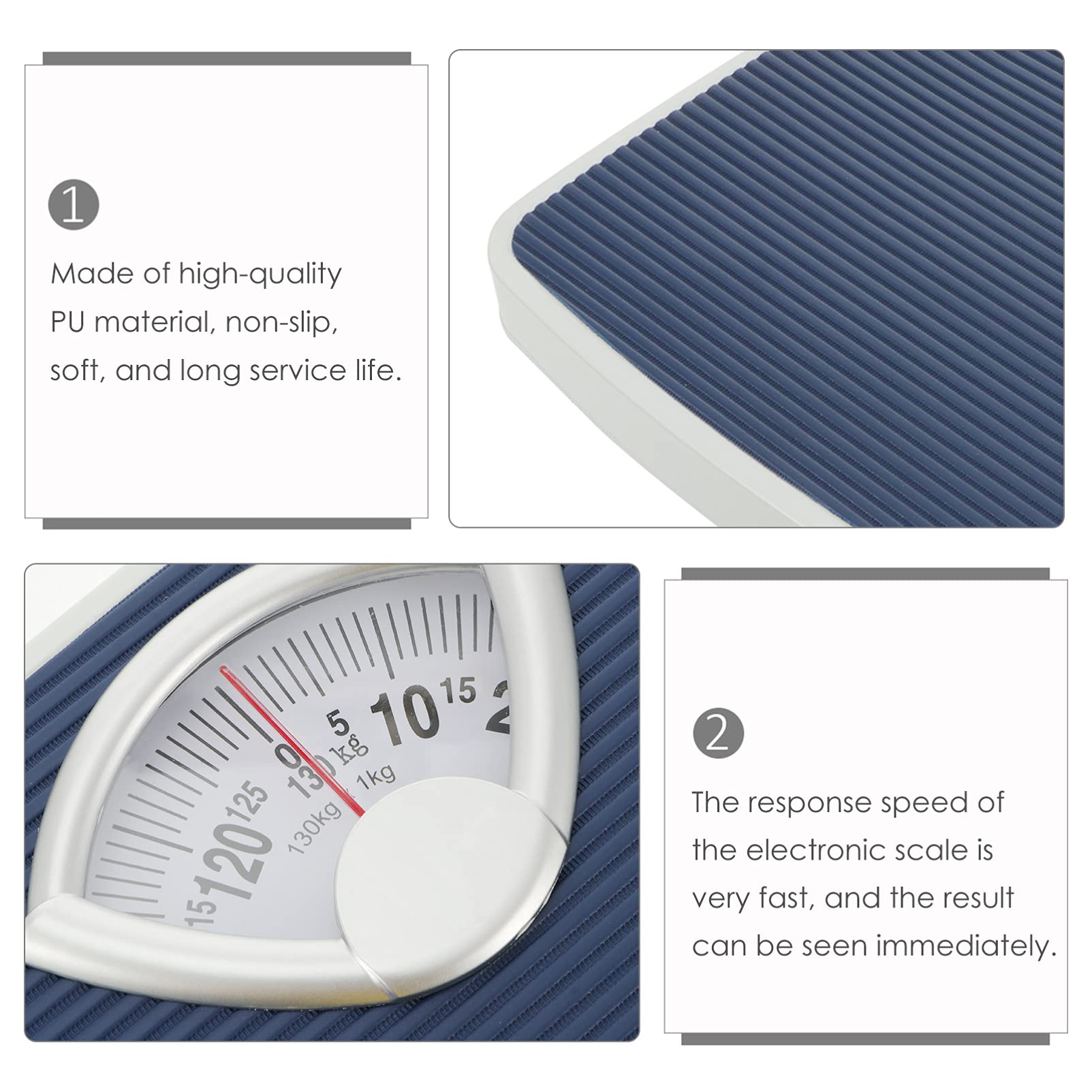 BESPORTBLE Digital & Mechanical Bathroom Scale - Accurate Body Weight Scale for Home Use, Portable Dial Scale with Easy-to-Read Display | Perfect for Fitness Tracking, Health Monitoring & Bathroom Weight Measurement