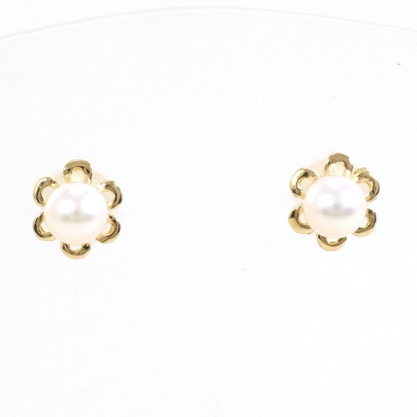 18K Yellow Gold Pearl Earrings for Women - Elegant & Timeless Pearl Jewelry - Perfect for Weddings, Parties & Special Occasions