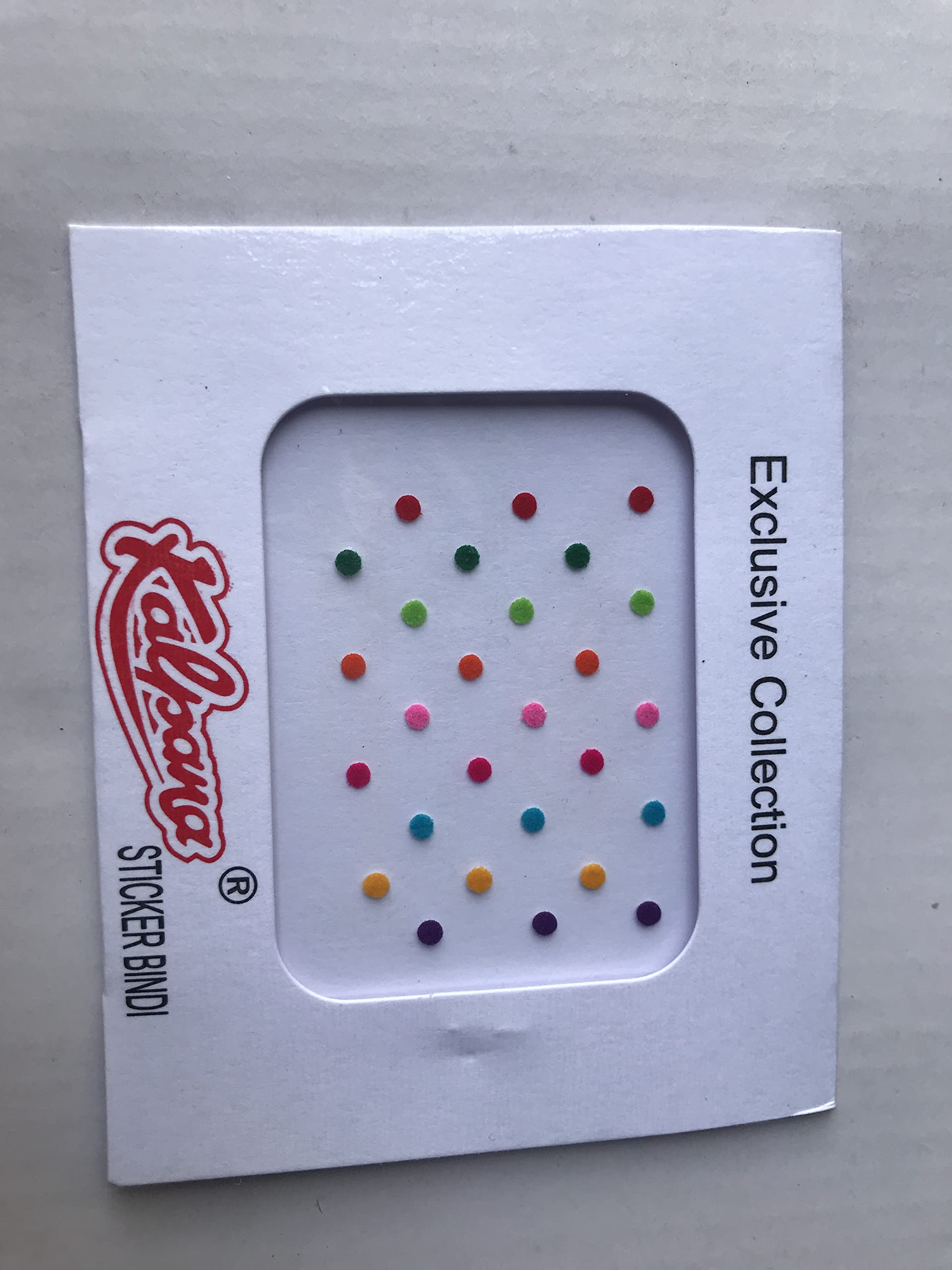 Kalpana Multicolor Round Bindi Stickers | Kumkum Pack of 12 | 10mm Size | Perfect for Indian Weddings, Festivals & Daily Wear