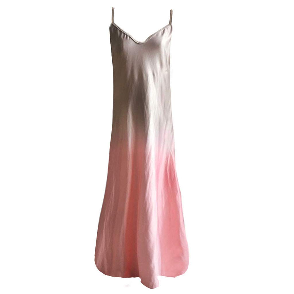 COOKI Women's Boho Tie Dye Maxi Dress - Sleeveless V-Neck Loose Casual Long Dress for Plus Size | Summer Beach Wear, Vacation Outfit, Festival Fashion