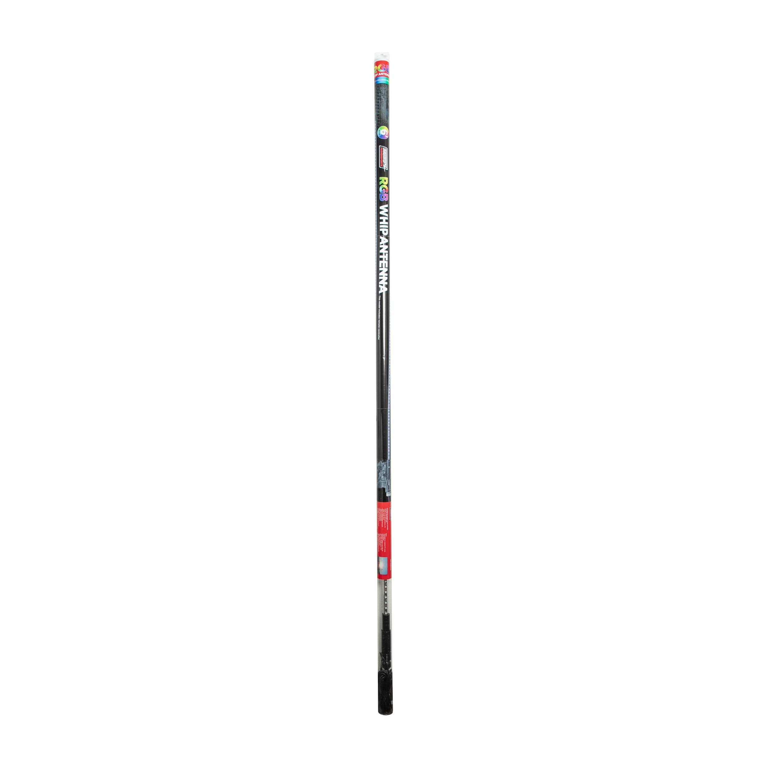 Metra Electronics 6ft RGB Whip Light with Dancing LED Effects - Universal Car Antenna Accessory for Off-Road Trucks, Jeeps & ATVs (MPS-CRGBWHIP6) - Perfect for Night Rides, Car Shows & Outdoor Adventures