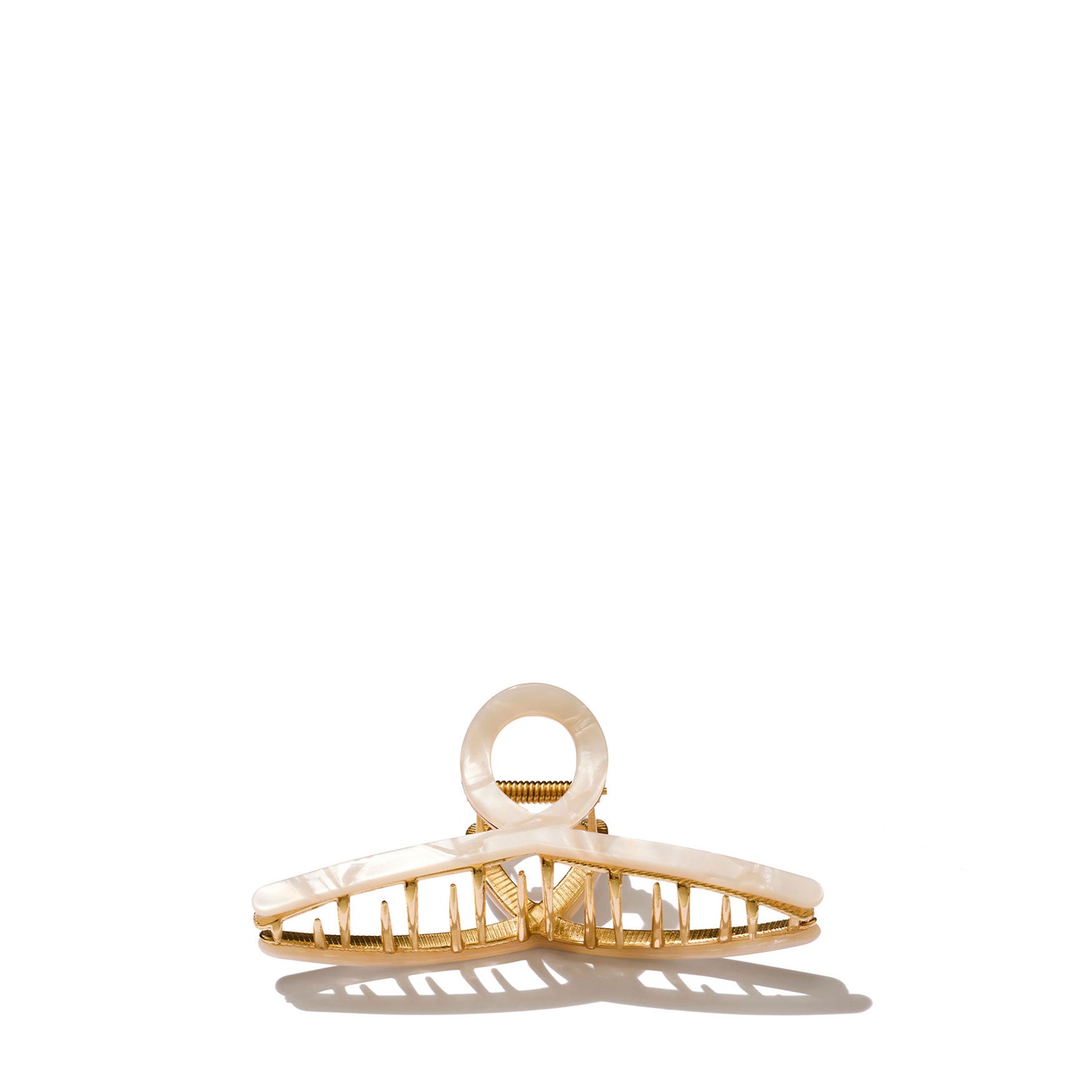 Beige Marble Hair Claw Clip for Women - Secure & Stylish Hair Accessory for Ponytails, Buns & Updos - Perfect for Work, Gym & Everyday Use