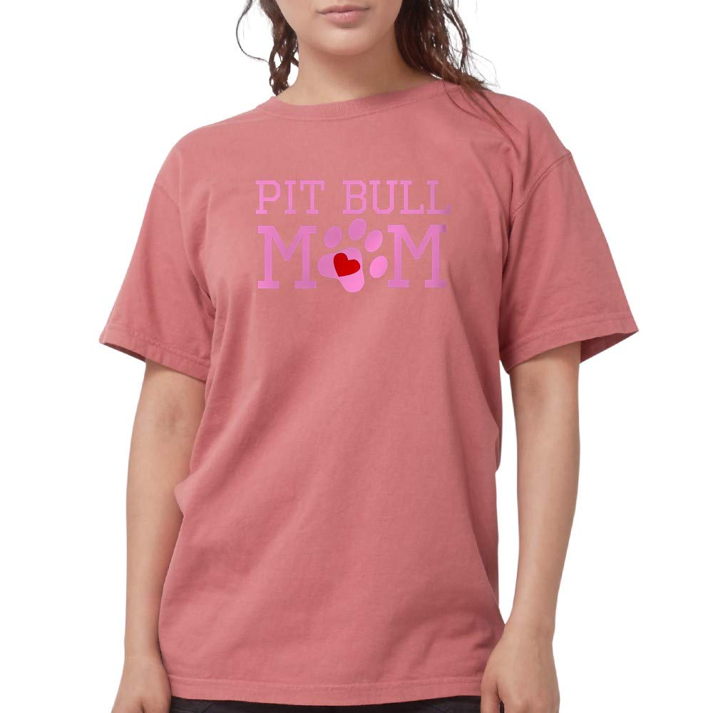 Pit Bull Mom T-Shirt for Women - Comfort Colors Soft Cotton Tee - Perfect for Dog Lovers, Casual Wear & Gift Giving