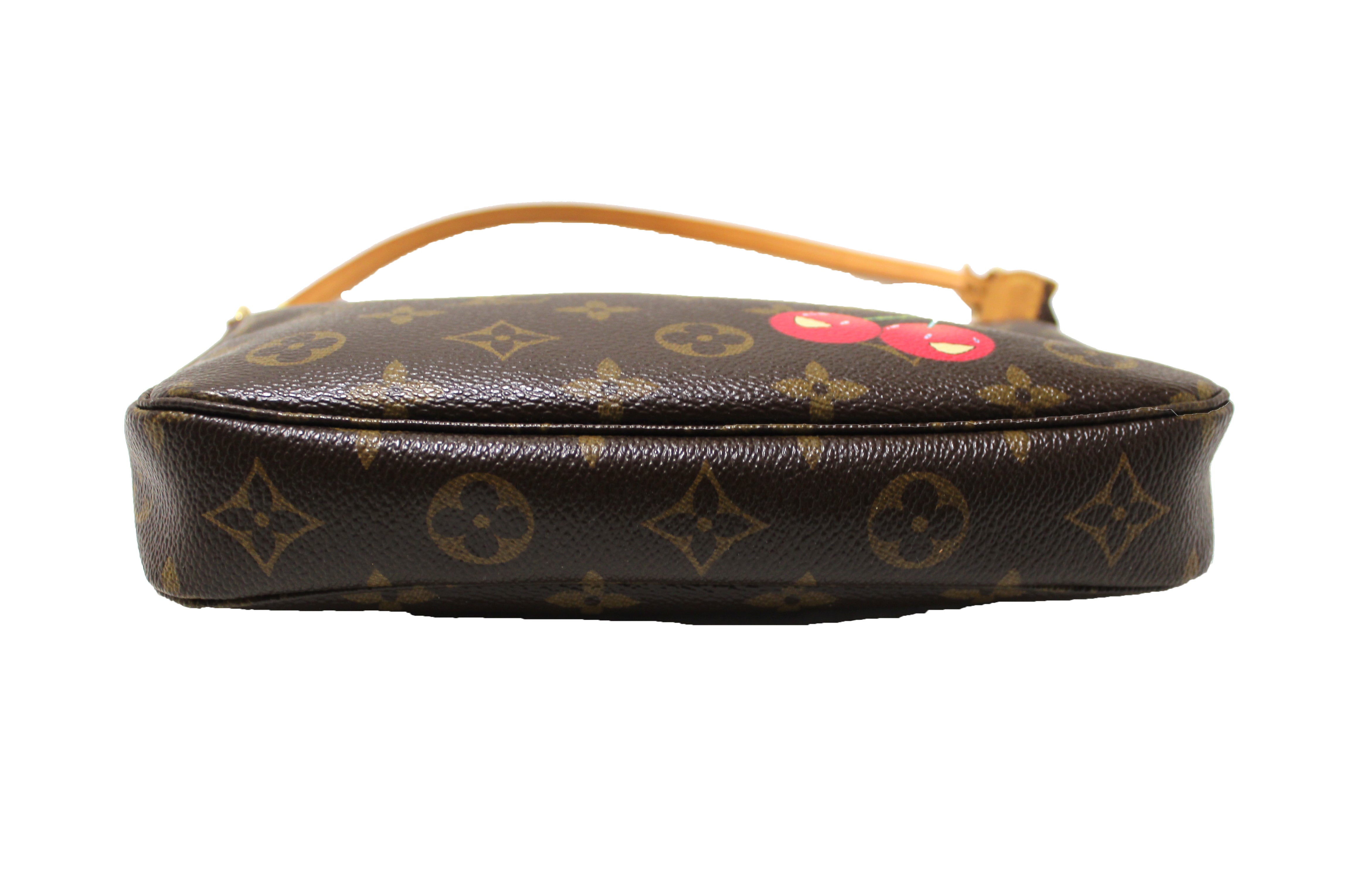 Authentic Louis Vuitton Limited Edition Monogram Cerises Pochette Accessories Bag - Perfect for Parties, Date Nights & Luxury Fashion Collectors