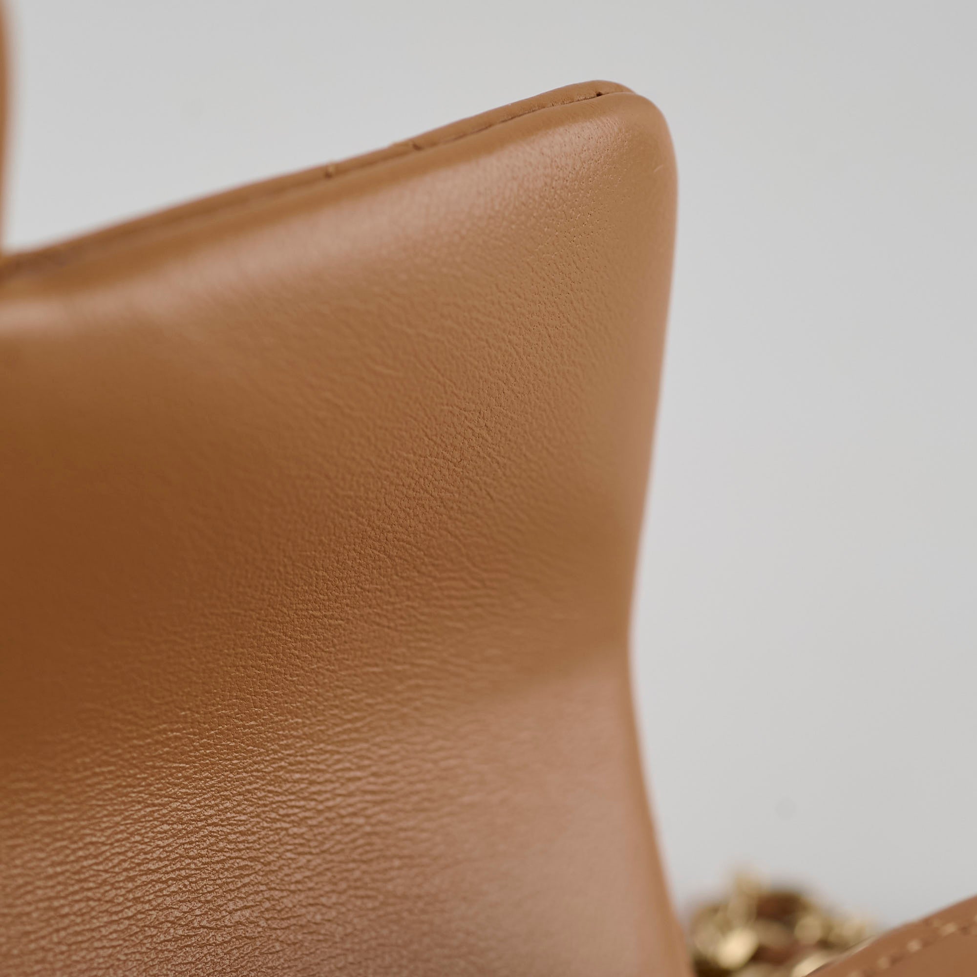 Chanel Mini Rectangular Top Handle Bag in Dark Beige with Microchip - Perfect for Evening Parties, Date Nights & Luxury Fashion Accessories