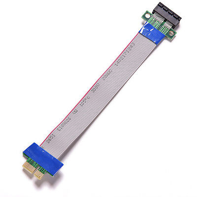 Streacom PCI Express 1x Slot Riser Xcard Adapter Cable - High-Speed PCIe Extension for GPU, Mining Rig & PC Builds - Perfect for Cryptocurrency Mining, Gaming & Workstation Setups