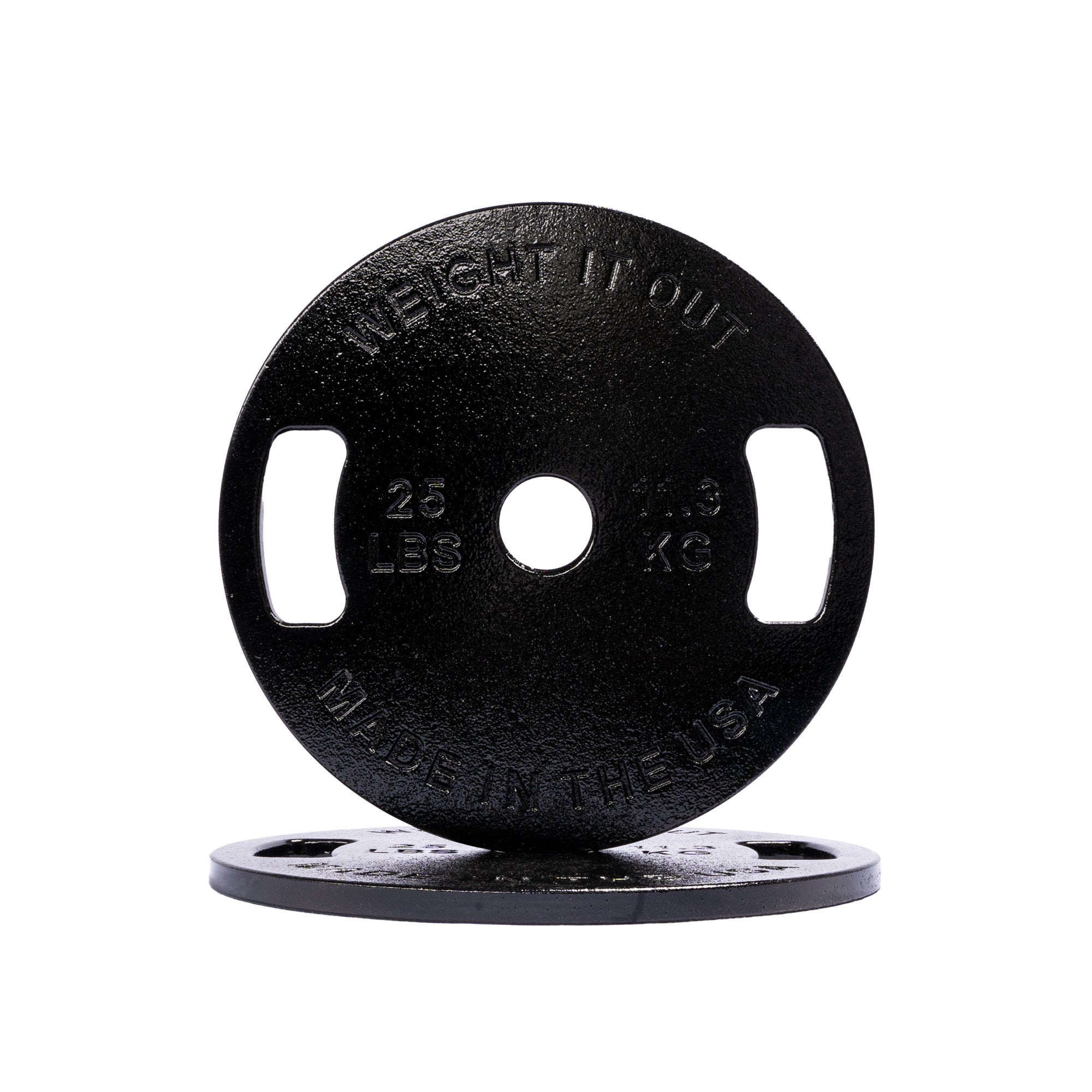 Premium Cast Iron Machined Weight Plates Pair - Olympic Standard Gym Equipment for CrossFit, Powerlifting & Home Workouts