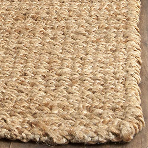 SAFAVIEH Handmade Natural Jute Area Rug 8' x 10' - Farmhouse Style, Durable & Eco-Friendly for High Traffic Areas | Perfect for Living Room, Bedroom, Dining Room & Home Decor (NF732A)
