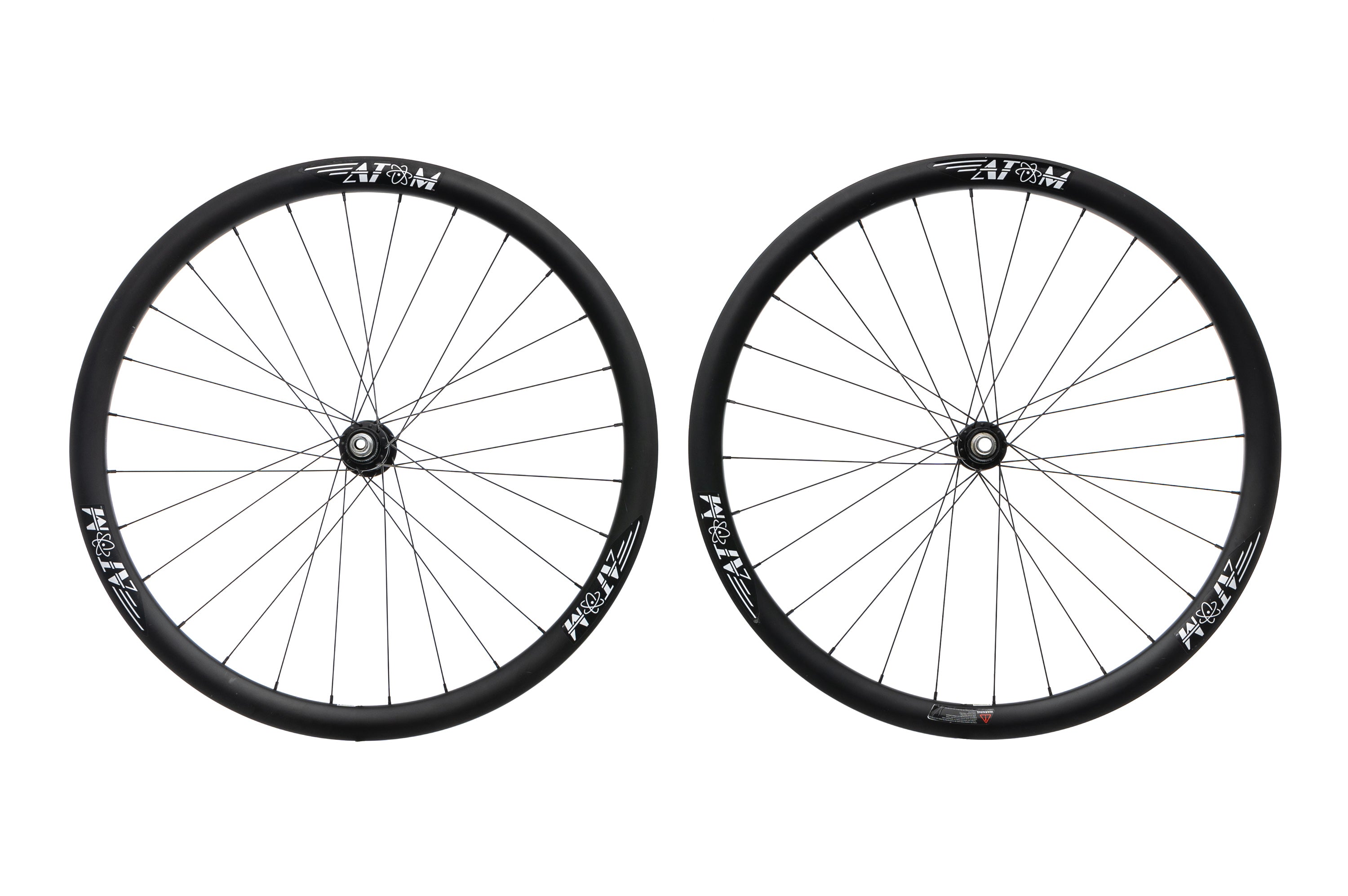 Atom Composites CCX 38mm Carbon Disc Tubeless 700c Wheelset - Lightweight Aero Road Bike Wheels for Racing & Endurance Cycling