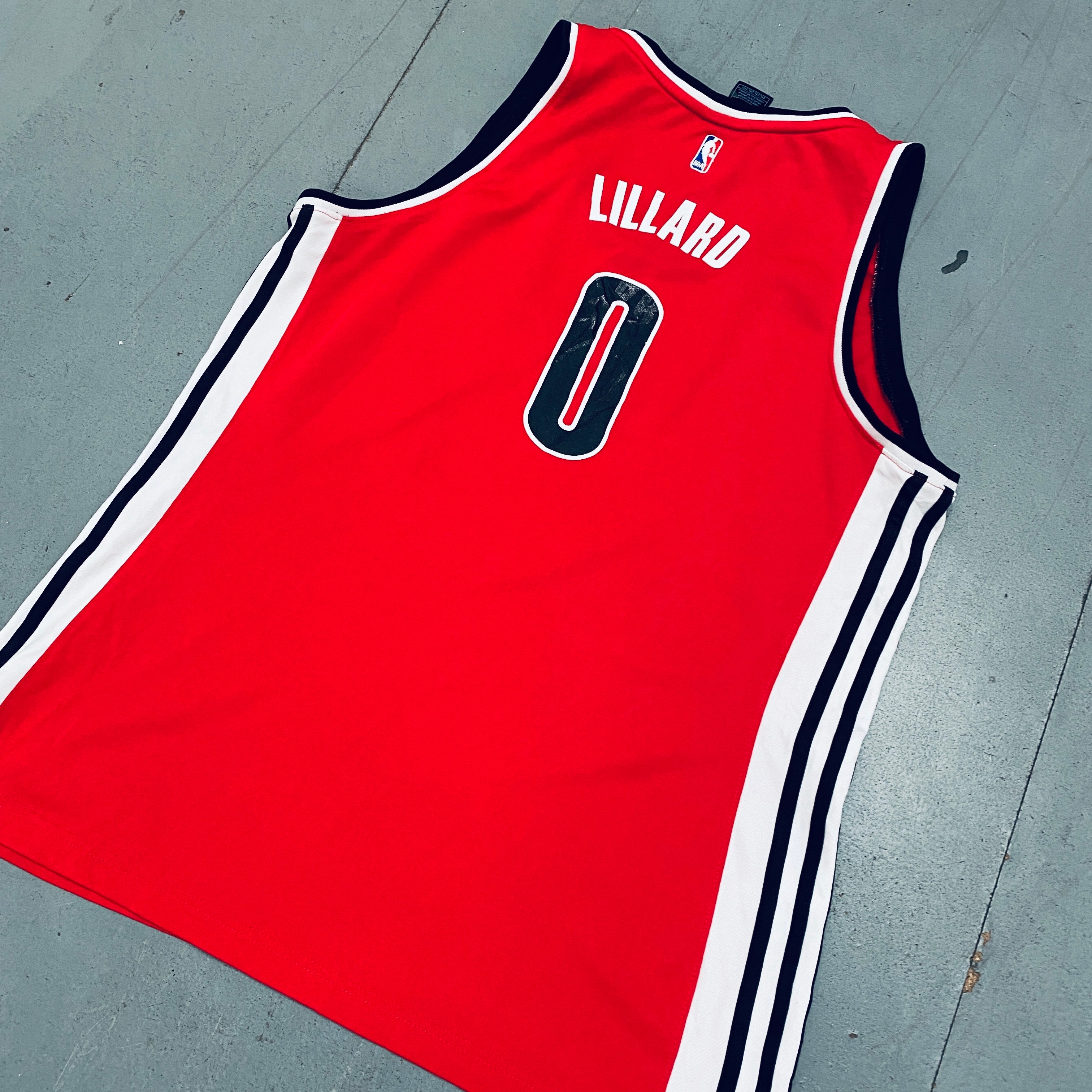Adidas Damian Lillard Portland Trail Blazers 2012-13 Rookie Red Women's Jersey XXL - Perfect for Game Day, Fan Events & Basketball Collectibles