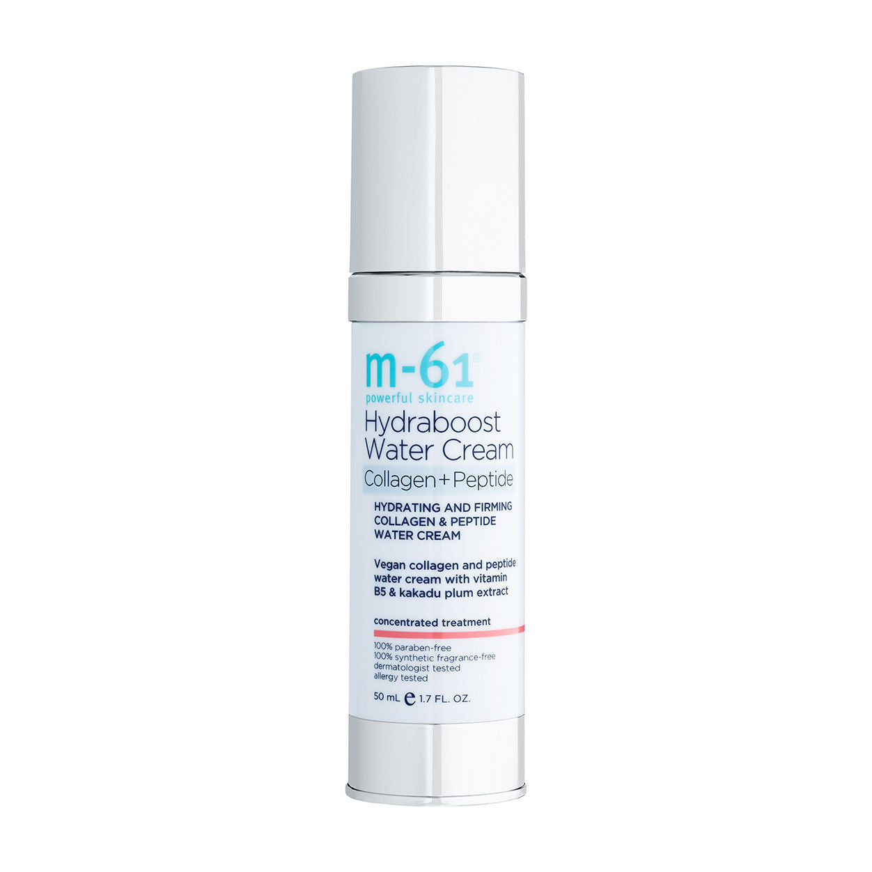 Hydraboost Collagen + Peptide Water Cream for Face - Anti-Aging Moisturizer with Hyaluronic Acid - Hydrating & Plumping Day & Night Cream for Dry & Sensitive Skin - Perfect for Daily Skincare Routine & Makeup Prep