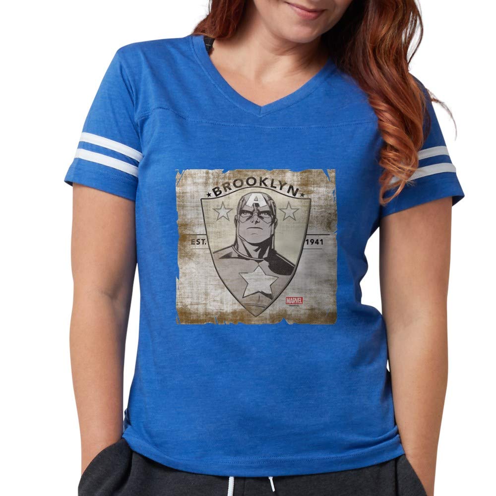 Captain America Brooklyn September Women's Football Shirt - Marvel Superhero Apparel for Game Day & Casual Wear