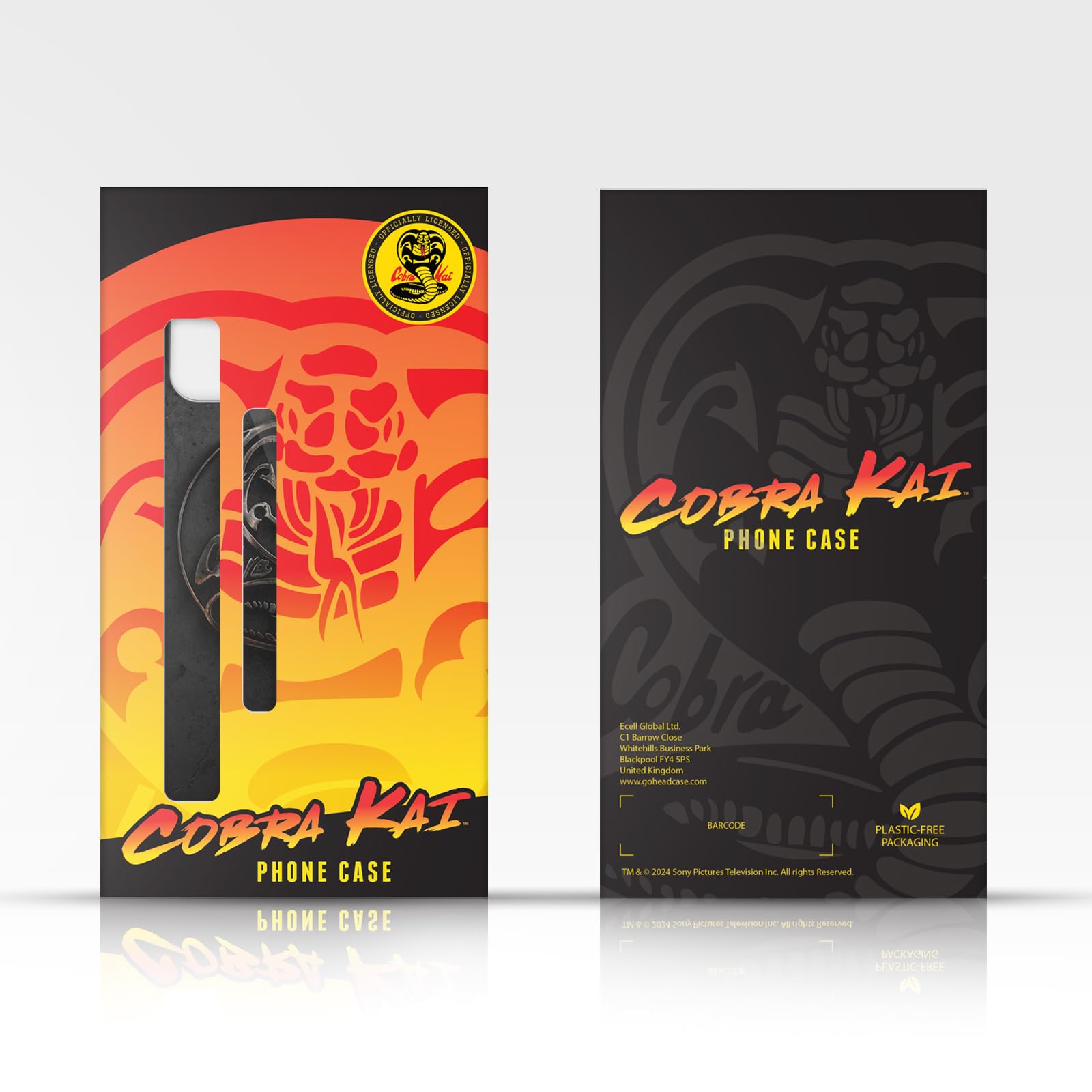 Head Case Designs Officially Licensed Cobra Kai Logo Samsung Galaxy S21+ 5G Case - Durable Soft Gel Phone Cover for Fans, Show Enthusiasts, and Everyday Protection