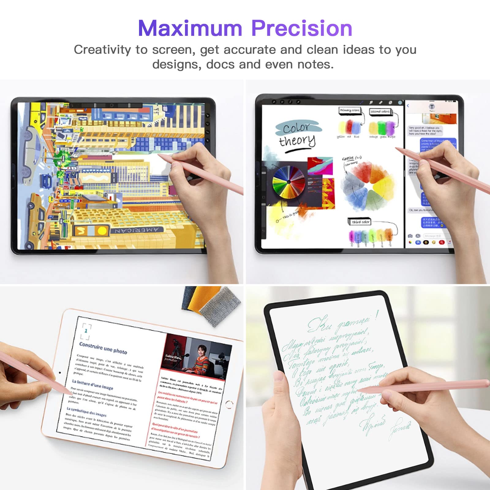 2nd Gen Magnetic Wireless Charging Stylus Pen - Compatible with iPad Pro 11