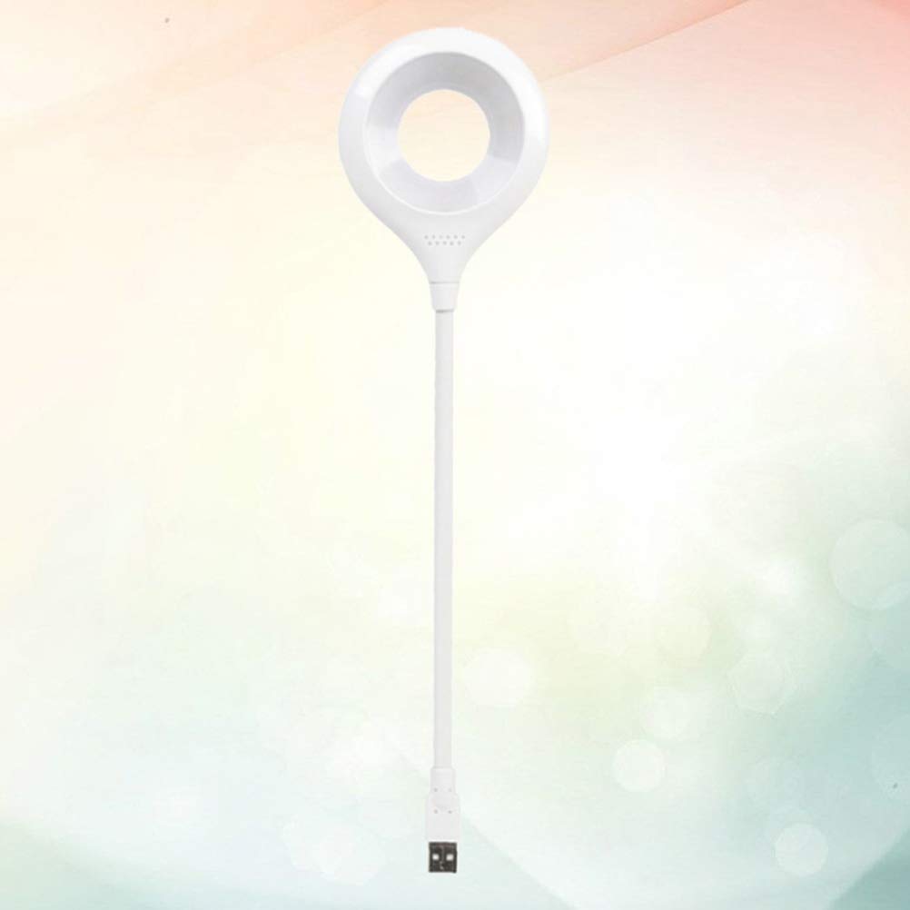 1Pc Rechargeable USB LED Ring Light with ABS Tripod Stand - White Selfie Light for Phone, Computer & DIY Photography - Perfect for YouTube, TikTok, Live Streaming & Video Calls