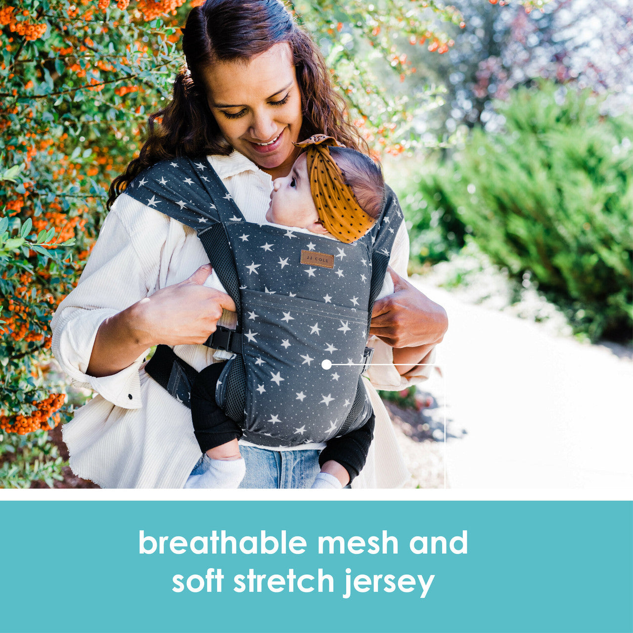 JJ Cole Luma 4-in-1 Packable Baby Carrier - Lightweight, Ergonomic Infant Carrier for Newborn to Toddler - Perfect for Travel, Hiking & Everyday Use