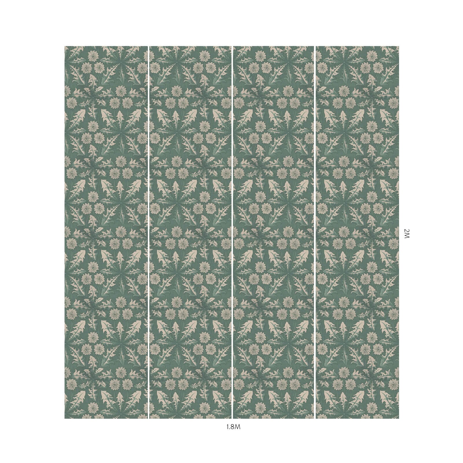TARAXA Wallpaper - Euphorbia Floral Design | Premium Self-Adhesive Peel & Stick Wallpaper for Home Decor | Perfect for Living Room, Bedroom, and Office