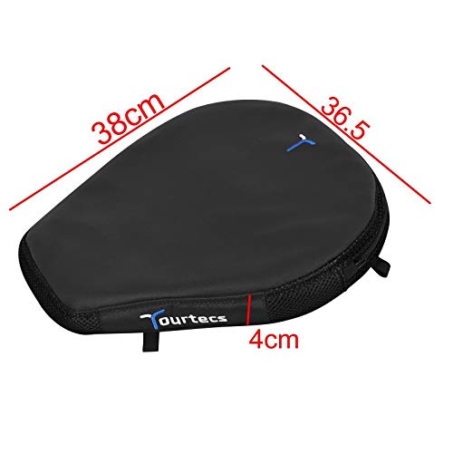 Ducati Multistrada 1260 S/D-Air Compatible Seat Cushion Air Deluxe ML - Premium Black Motorcycle Seat Pad for Comfort & Support - Ideal for Long Rides, Touring & Adventure Motorcycling