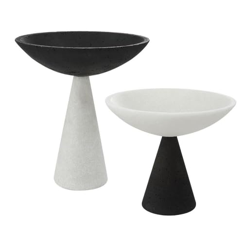 Antithesis Ceramic Bowl Set of 2 - 11.75 Inch Tall & 10.25 Inch Wide Serving Bowls for Soup, Salad, Pasta - Perfect for Dining, Entertaining & Kitchen Decor