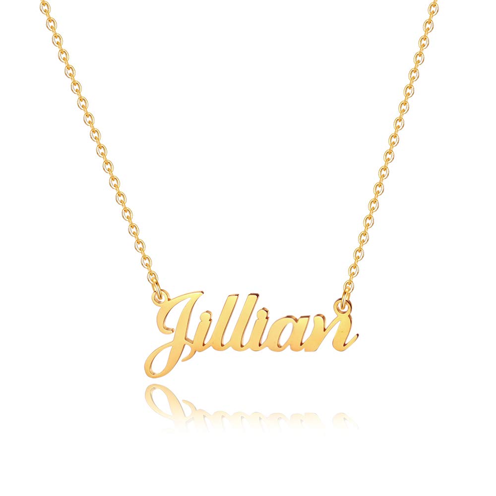 Custom Name Necklace for Women & Girls - 18K Gold Plated Personalized Monogram Jewelry | Perfect for Birthdays, Anniversaries & Gifts
