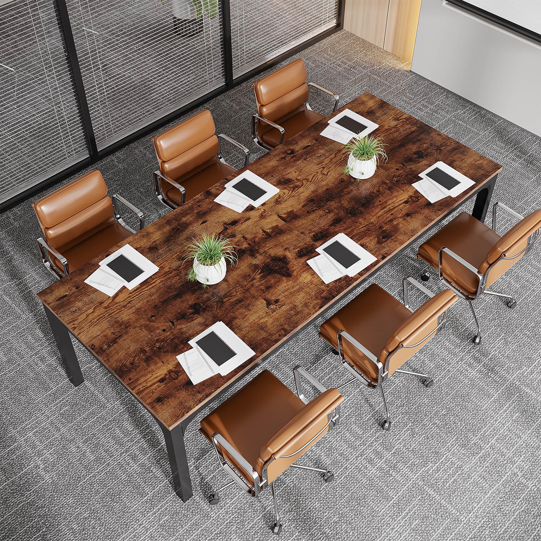 Tribesigns 6.5 FT Large Conference Table - 78.74